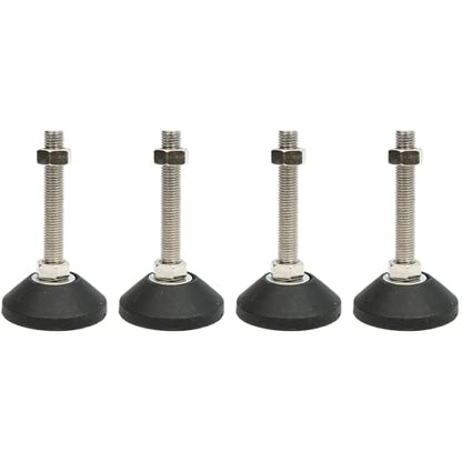 Furniture Leveling Feet, 4 pcs M6 Heavy Duty Height Adjuster Foot Feet Leveler Thread Size for Tables, Chair, Sofa, Workbench, Dresser, Bench, Cabinets(D30*M6*L30) - size: D30*M6*L30