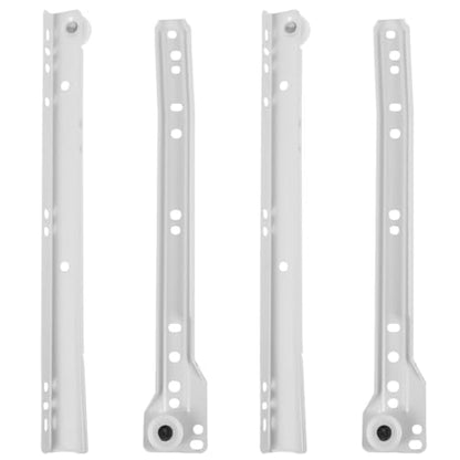ARTIBETTER 10 Inch Drawer Slide Roller Kit 2 Pairs Cabinet Hardware Tracks with Smooth Silent Operation Side Mounted Plastic Wheel Rails for Furniture Drawers
