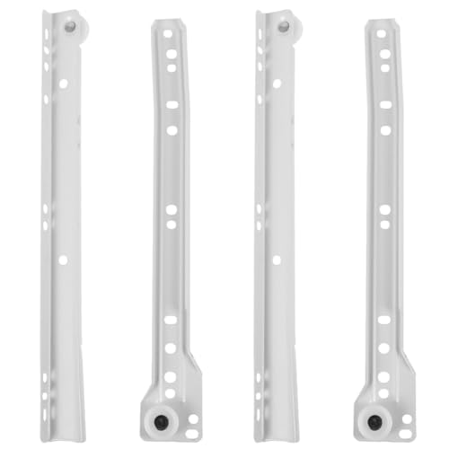 ARTIBETTER 10 Inch Drawer Slide Roller Kit 2 Pairs Cabinet Hardware Tracks with Smooth Silent Operation Side Mounted Plastic Wheel Rails for Furniture Drawers