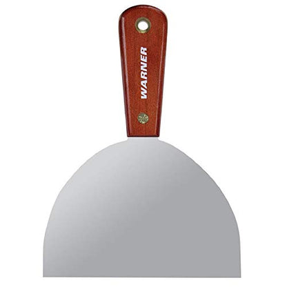 Warner 6" Full Flex Putty Knife, Carbon Steel Blade, Rosewood Series, 637 - size: 6 Inch, style: Full Flex