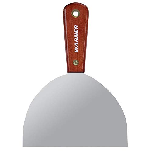 Warner 6" Full Flex Putty Knife, Carbon Steel Blade, Rosewood Series, 637 - size: 6 Inch, style: Full Flex