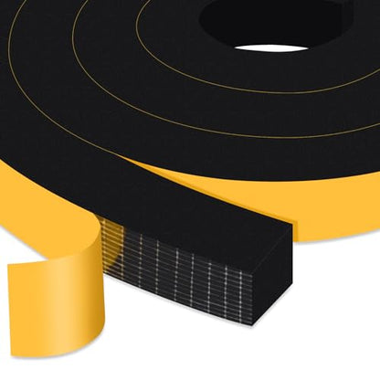 Closed Cell Window Insulation Weather Stripping, Insulation Tape for Door, Soundproof Door Weather Stripping, Adhesive Foam Gasket Tape, Anti-Bug, Weatherproof (1 in x 1 in x 13Ft) - size: 1 In x 1 In x 13Ft