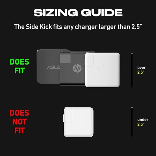 Fuse Reel The Side Kick Collapsible Charger Organizer and Travel Accessory,Usb-c, Compatible with MacBook and PC Charging Cords and Adapter Cable Management White