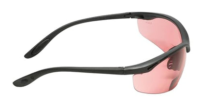 Calabria 91348 Pink FL-41 Tinted BiFocal Safety Glasses +1.50 Fluorescent Blue Light Sensitivity Indoors Outdoor Photophobia - color: Fl-41 Pink
