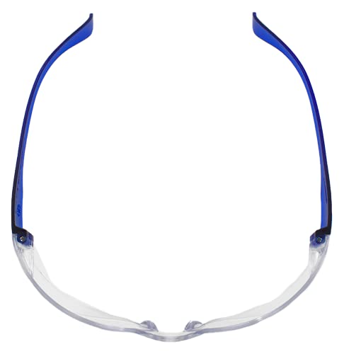 BISON LIFE Clear Safety Glasses – ANSI Z87.1 Scratch & Impact Resistant Wrap Around Eye Protection Goggles for Men & Women - color: Clear/6 Colors