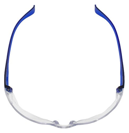 BISON LIFE Clear Safety Glasses – ANSI Z87.1 Scratch & Impact Resistant Wrap Around Eye Protection Goggles for Men & Women - color: Clear/6 Colors