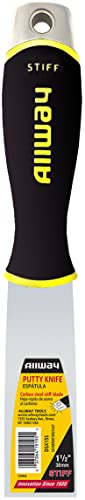 ALLWAY DSX15S Soft Grip Stiff Putty Knife with Hammer End, 1-1/2" - style: 1-1/2" Stiff Blade