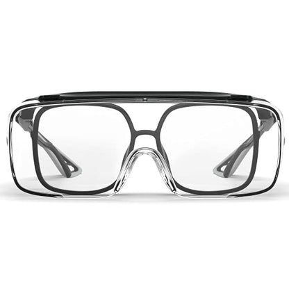 Safety Glasses Anti Fog Goggles Protective Eyewear Blue Light Blocking Anti Dust UV Protection Glasses For Men Women - color: Black Ash