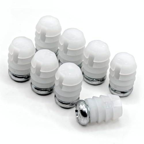 ReplacementScrews Plastic Sleeve and Screw Compatible with IKEA Part 102267 & 105163 (Pack of 8)