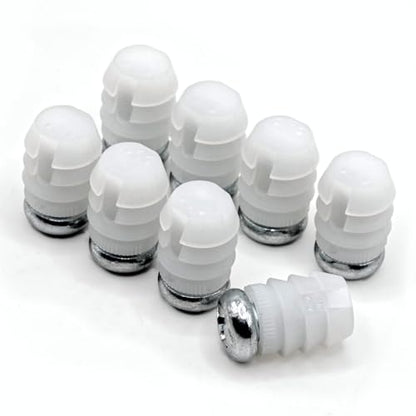 ReplacementScrews Plastic Sleeve and Screw Compatible with IKEA Part 102267 & 105163 (Pack of 8)