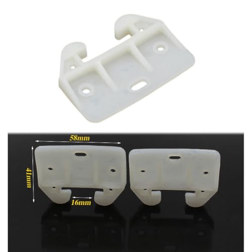 10 Pieces Plastic Drawer Guides Drawer Track Guides Replacement Parts Drawer Rail for Dressers Hutches and Drawer Systems