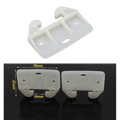 10 Pieces Plastic Drawer Guides Drawer Track Guides Replacement Parts Drawer Rail for Dressers Hutches and Drawer Systems