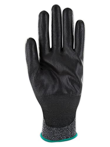 MAGID D-ROC ANSI A4 18-Gauge Hyperon PU Coated Palm Work Gloves, 1 Pair, Size 10/XL, GPD584 - size: 10/XL, style: 12 Pair