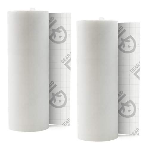 GEAR AID Tenacious Tape 3” x 20” Clear Vinyl Gear Repair Tape, Fix Holes and Rips in Jackets, Rain Gear, Tents, Sleeping Bags and Outdoor Equipment, Clear, 2 Rolls - color: Clear, style: 3" × 20" (2 Rolls)