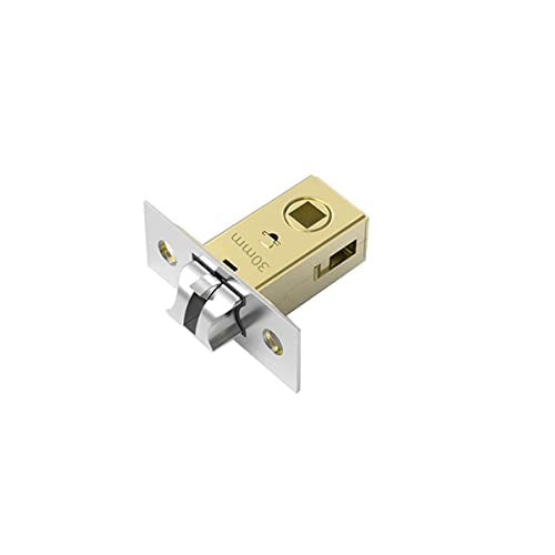 Qrity 30mm Tubular Latch with Stainless Steel Panel, Mute Door Sprung Latch for Lever Handles - size: 30mm
