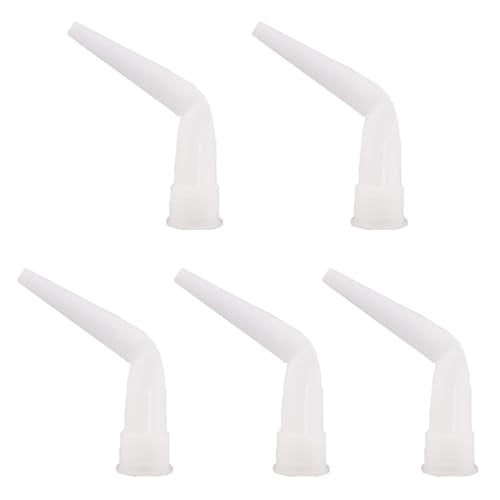 10 Pack Sausage Caulk Gun Angle Nozzle Replacement Curved Caulking Nozzles Tips for Manual Sausage Caulking Gun 10 oz Cartridge Sealants Adhesive Waterproof Caulk & Seal Silicone Sealant