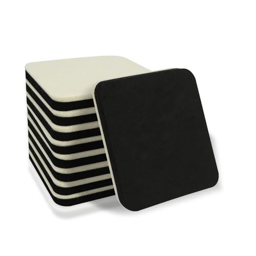 Furniture Sliders 8 Pcs 4 Inch Square Felt Furniture Slider Reusable Heavy Duty Furniture Sliders for Hardwood Floors and Other Hard Surfaces - size: 4 inch Square