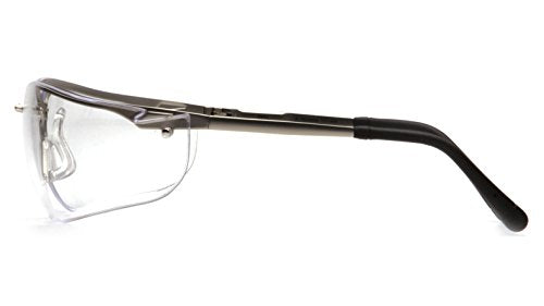 Pyramex Venture II Safety Eyewear, Indoor/Outdoor Mirror Anti-Fog Lens - color: Clear Lens/ Gun Metal Frame