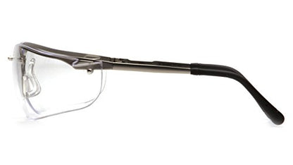Pyramex Venture II Safety Eyewear, Indoor/Outdoor Mirror Anti-Fog Lens - color: Clear Lens/ Gun Metal Frame