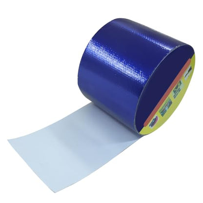 Waterproof Repair Tape, UV-Proof Multi-Surface Instant Seal Patch Repair for RV Awning, Boat Cover, Tent, Tarp & Canvas (3 Inch x 24.6FT, Blue) - color: Blue