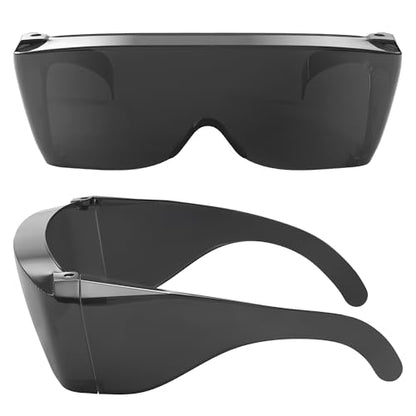 Cover-Ups Black Fit Over Sunglasses - Wrap Around Sunglasses - People Who Wear Prescription Glasses in the Sun - color: Black