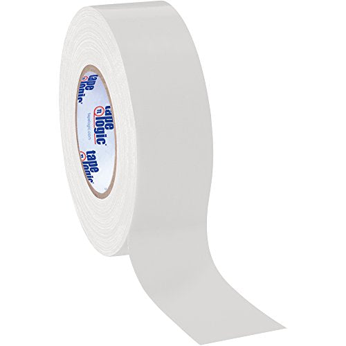 Aviditi (24 Rolls) Tape Logic 2 Inch x 60 Yards Multipurpose Duct Tape, White, 10.0 Mil Thick - for Temporary Repairs, Labeling, Patching, Marking and Social Distancing - color: White, style: 24 Pack