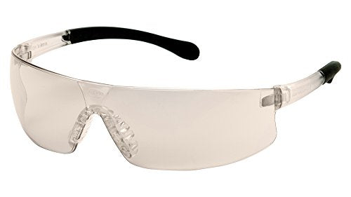 Pyramex Provoq Safety Eyewear Blue Mirror Lens Black Temples - color: I/O Mirror Anti-fog Lens/ Black Frame