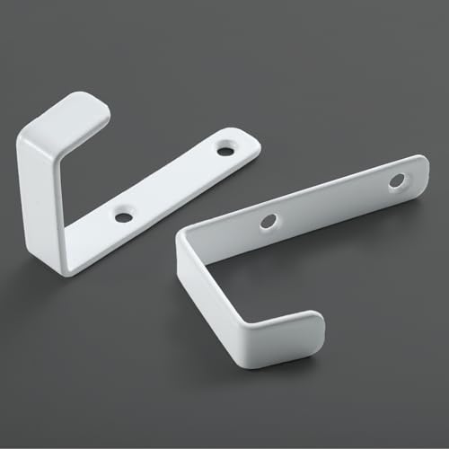 Stainless Steel Hooks for Hanging, Heavy Duty Hooks, Coat Hook, Wall Hooks Wall Mounted Hook Towel Hook Garage Holder Screw Hanger, 6 Pack (White) - color: White
