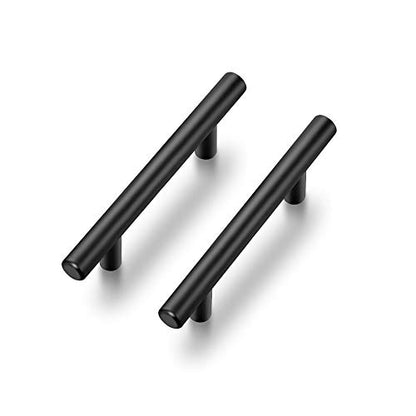 Ravinte 10 Pack 6 inch Cabinet Pulls Matte Black Stainless Steel Kitchen Cupboard Handles Cabinet Handles 3.5” Hole Center - size: 6 Inch (3.5 Inch Hole Center)