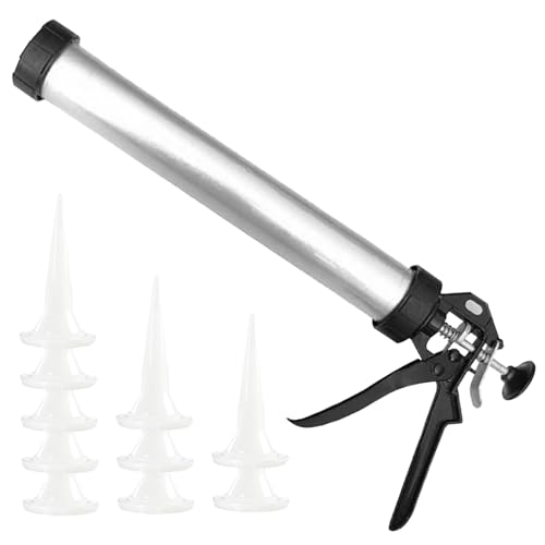 Caulking Tool Gun, 20 Oz Sausage Caulking Guns, Soft And Hard Glue Gun With 10 Nozzles Adhesive Sealant Caulking Tool Kit Guns Household Caulking Tools,Caulk Tool