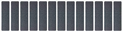 Stair Treads Collection Indoor Skid Slip Resistant Carpet Stair Tread Treads (7 inch x 24 inch) (Dark Grey, Set of 13) - color: Dark Grey, size: 13 Pcs - 7"x24"