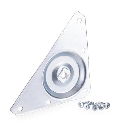 Waddell Furniture Leg Mounting Bracket (1 Count, Heavy Duty Top Plate) | 18G Steel Quick Mount Table Leg Attachment Hardware | DIY Home Projects Made Easy | Compatible with Bolt Hanger Table Legs - color: Heavy Duty Top Plate