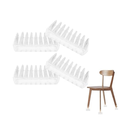 POPETPOP Furniture Grippers Chair Leg Anti-Slip Pads 4 Pack Non-Skid Floor Protectors for Hardwood Floors Sofa Table Cabinet Furniture Feet Pads 2.16X2.16X0.59 Inch