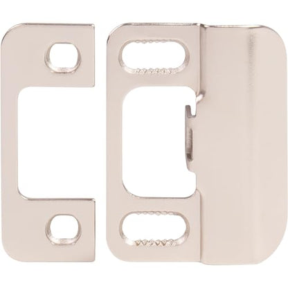 Stone Harbor Hardware Adjustable Strike Plate, Satin Nickel - color: Satin Nickel