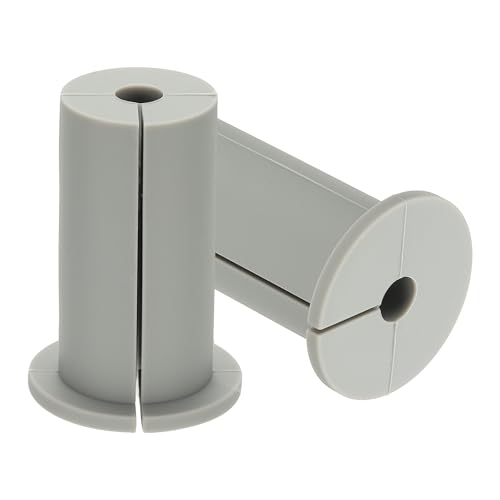 PATIKIL Wall Grommets for Cables 1", 2 Pcs Cable Routing Kit Silicone Hole Grommet Feed Through Bushing for Ethernet Accessories with 0.31" (8mm) Hole, Gray - color: Gray, size: 1" x 0.31"
