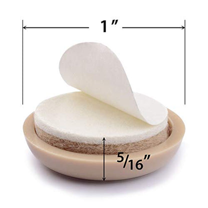 Chair Sliders X-PROTECTOR – Furniture Sliders 40 pcs Carpet Sliders 1” – The Best Furniture Moving Pads – Premium Chair Leg Floor Protectors – Slide Effortlessly with Chair Pads & Protect Your Floor! - size: 40 PCS 1", Self-Adhesive