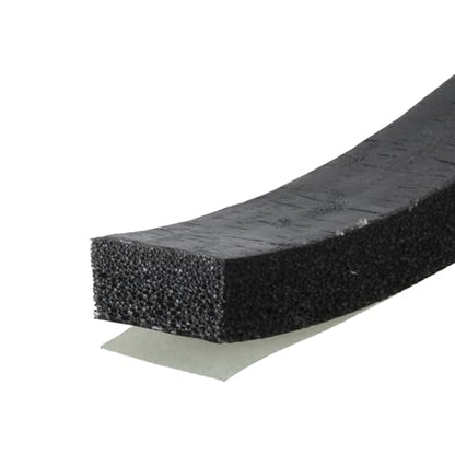 M-D Building Products 06577 1/4 in. x 1/2 in. x 10 ft. Black Sponge Window Seal for Ex-Small Gaps - size: 1/4" X 1/2"