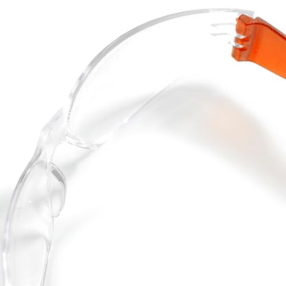 JORESTECH Safety Glasses, ANSI Z87+ Compliant, Impact-Resistant Polycarbonate Lenses, UV Protection, Anti-Scratch Coating, 12-Pack - color: Orange