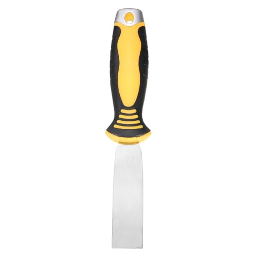 uxcell Putty Knife 1" High Carbon Steel Paint Scraper Flexible Drywall Repair Mud Knife for Removing Cement Wallpaper Mud Adhesive Taping with Metal Hammer End - size: 1"