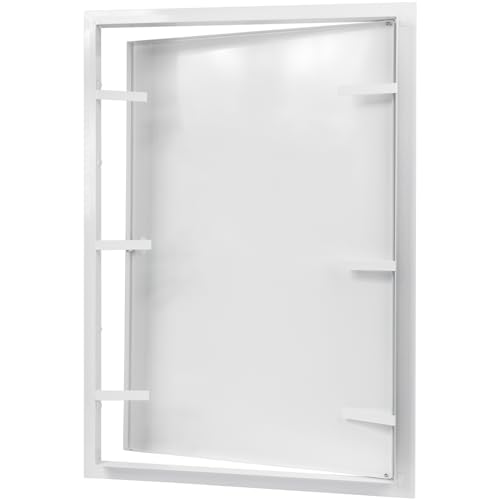 16" x 24" White Metal Access Panel, Service Shaft Door, Plumbing, Electricity Heating Alarm Wall for Drywall, Bathroom Services Hole Cover, Wall Covering - size: 16" x 24"