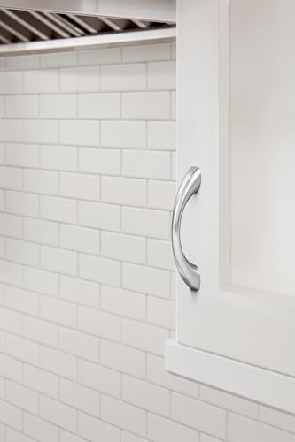 Amerock Vaile 3 inch (76mm) Center-to-Center Polished Chrome Cabinet Pull - 10 Pack - color: Polished Chrome, size: 3 inch (76mm) Center-to-Center, style: 10 Pack