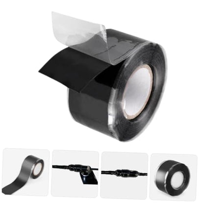 Cabilock Waterproof Tape Sealing Plumber Tape Caulk Duct Mastic Strips Repair Leak Sealer Removable Sealant Fix Leaks Flexible Tanking Adhesive for Sticky Black