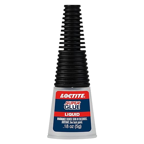 Loctite Super Glue Liquid Longneck Bottle, Clear, 0.18 fl oz Bottle, 1 Pack - Superglue for Plastic, Wood, Metal, Crafts & Repair, Cyanoacrylate Adhesive Instant Glue, Quick Dry - size: 1 Pack
