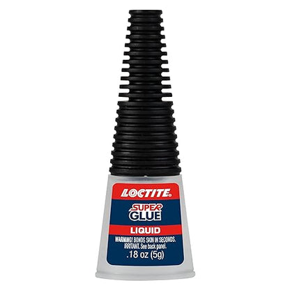 Loctite Super Glue Liquid Longneck Bottle, Clear, 0.18 fl oz Bottle, 1 Pack - Superglue for Plastic, Wood, Metal, Crafts & Repair, Cyanoacrylate Adhesive Instant Glue, Quick Dry - size: 1 Pack