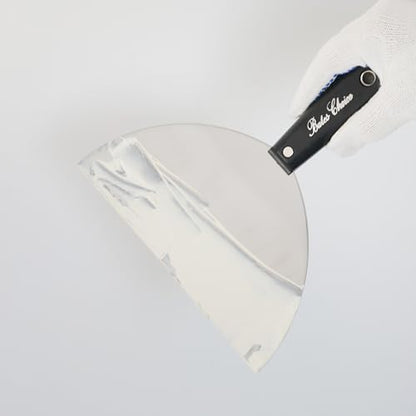 Bates- Putty Knife, 8 Inch, Plastic Handle, Carbon Steel, Flexible, Metal Scraper, Drywall Spackle Knife, Metal Paint Scraper Tool, Putty Knife Scraper, Wall Scraper - color: Black, size: 8 Inch