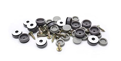GorillaGlides CB193 3/4 Inch Chair Glides/Furniture Feet Floor Protectors (Set of 16 Sliders) Self-Adhesive Screw-On Glides for Sliding on Hard Surface Flooring and Low-Pile Carpet, Round - size: 3/4 Inch - 16 Pack
