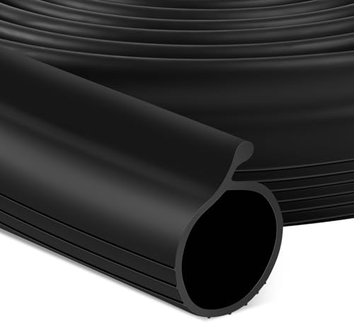 8.2 FT Garage Door Bottom Seal Rubber 0.19" P Bulb Bottom Garage Weather Stripping for Single Channel, Flexible Weatherproof Replacement Strip Seal Fits 8.2FT Wide, Black - color: Black-0.19" Big P Bulb, size: 8.2 Feet