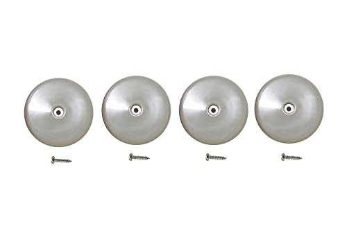 Shepherd SlideGlide 2-3/4" Round Adhesive Furniture Sliders for Carpet, Heavy-Duty Protective Furniture Moving Pads with Self-Adhesive or Screw-On Application, Set of 4, Beige - style: 2-3/4 Inch, 4-Pack