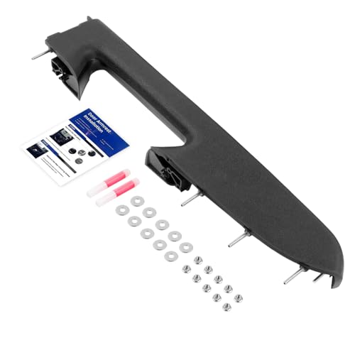 22818465 Front Left Driver Side Armrest Repair Kit Compatible with 2010-2014 Silverado 1500 2500HD 3500HD Sierra 1500 2500 HD 3500 HD Door Panel with Release Handle Below Armrest - Black - size: 22818465