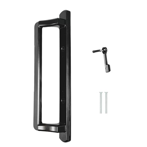 10" PGT Interior Sliding Door Handle for Sliding Patio Glass Doors | PGT Interior Sliding Door Handle Replacement 3-7/8" Hole Spacing | Fix and Repair Door Hardware - Black - color: Black, style: Interior